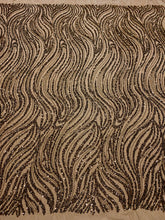 Dantela Couture Antik Arany Lineáris Mintával, Gyöngyökkel és Flitterekkel